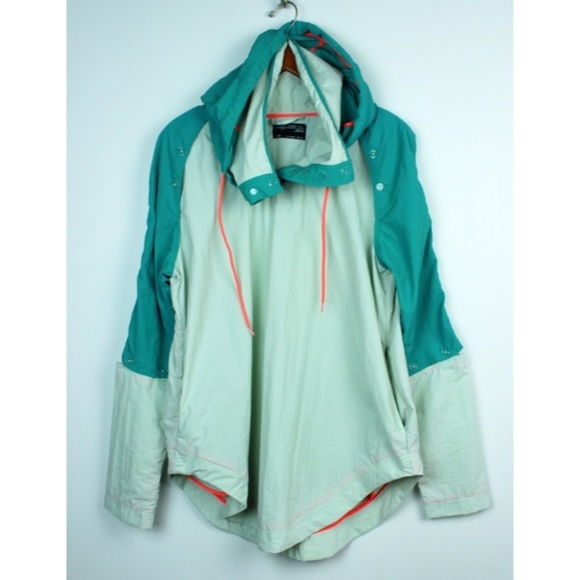 Without Walls Unisex Hooded Windbreaker Retro - Picture 1 of 3